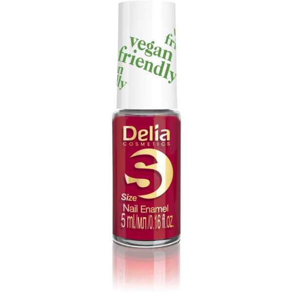 Delia Cosmetics Vegan Friendly Emalia do paznokci Size S nr 213 Red Velvet  5ml