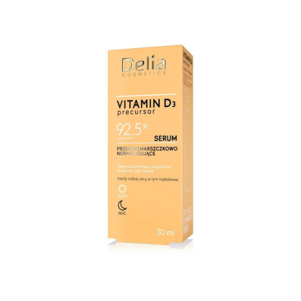 Delia Cosmetics Vitamin D3 Serum przeciwzmarszczkowo – normalizujące na dzień i noc 30ml