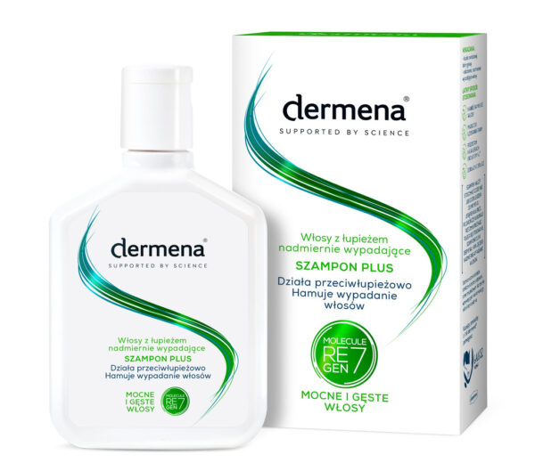 Dermena Hair Care Plus Szampon przeciwłupieżowy hamujący wypadanie włosów  200ml