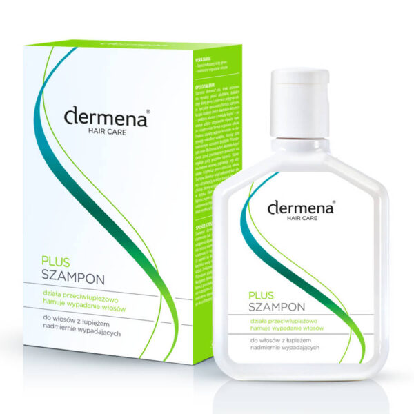 Dermena Hair Care Plus Szampon przeciwłupieżowy hamujący wypadanie włosów  200ml - obrazek 2