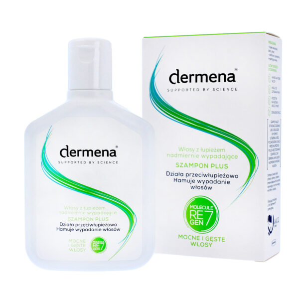 Dermena Hair Care Plus Szampon przeciwłupieżowy hamujący wypadanie włosów  200ml - obrazek 4