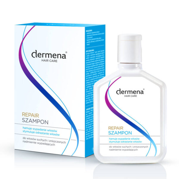 Dermena Hair Care Repair Szampon odbudowującyi hamujący wypadanie włosów  200ml - obrazek 2