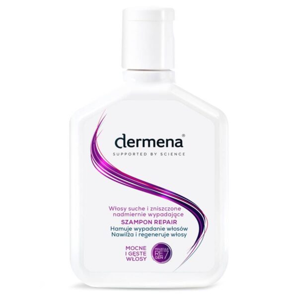 Dermena Hair Care Repair Szampon odbudowującyi hamujący wypadanie włosów  200ml - obrazek 5