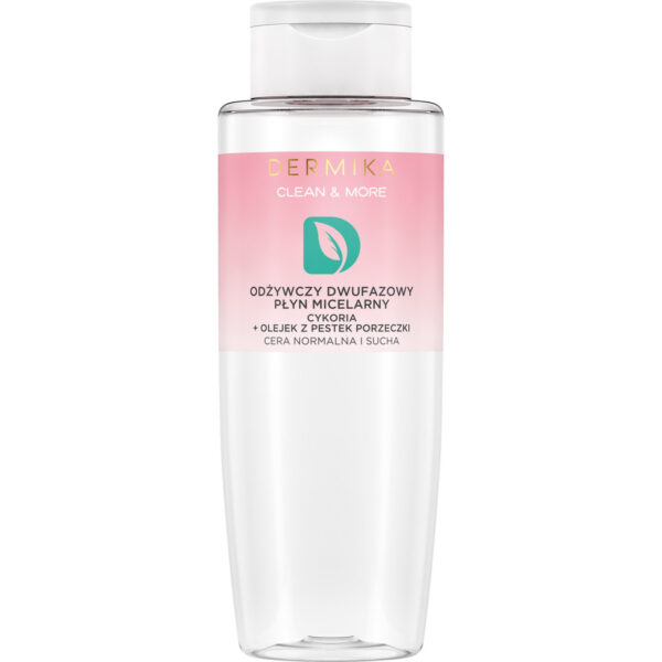 Dermika Clean & More Odżywczy Dwufazowy Płyn micelarny – cera normalna i sucha 400ml
