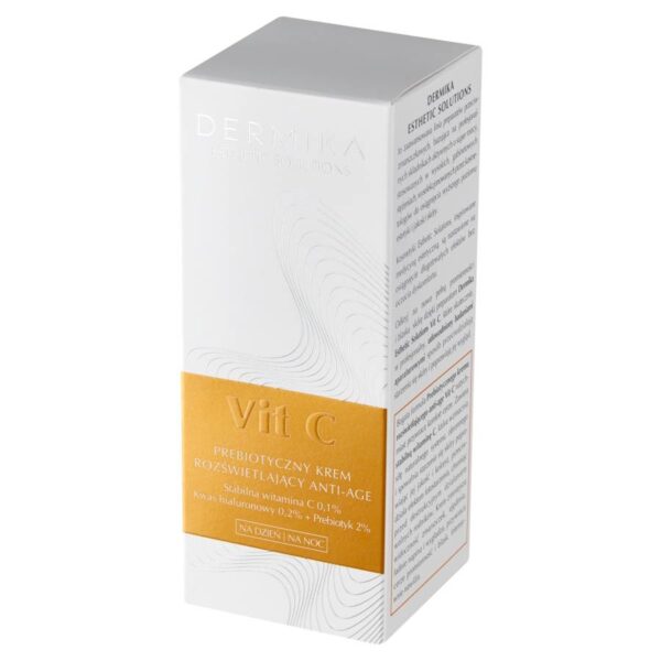 Dermika Esthetic Solutions Vit C Prebiotyczny Krem rozświetlający Anti-Age na dzień i noc 50ml