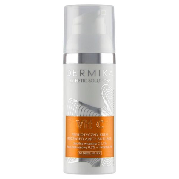 Dermika Esthetic Solutions Vit C Prebiotyczny Krem rozświetlający Anti-Age na dzień i noc 50ml