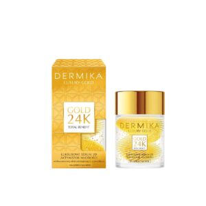 Dermika Luxury Gold 24K Total Benefit Luksusowe Serum 3D – Aktywator Młodości na dzień i noc 60g