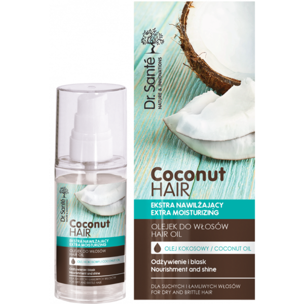 Dr.Sante Coconut Hair Olejek nawilżający do włosów suchych i łamliwych  50ml - obrazek 2