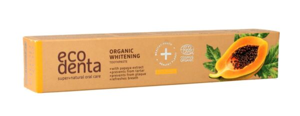 ECODENTA Organic Pasta do zębów Whitening - Papaya 75ml