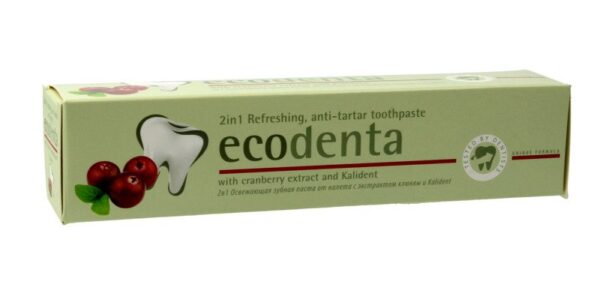 ECODENTA Pasta do zębów przeciw kamieniowi żurawina