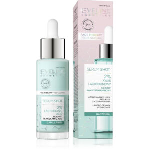 EVELINE Face Therapy Professional Serum Shot wzmacniające naczynka – 2% Kwas Laktobionowy 30 ml
