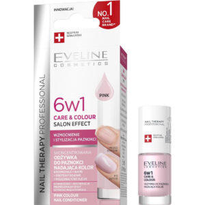 EVELINE Nail Therapy Professional Skoncentrowana odżywka do paznokci nadająca kolor – Pink 5 ml