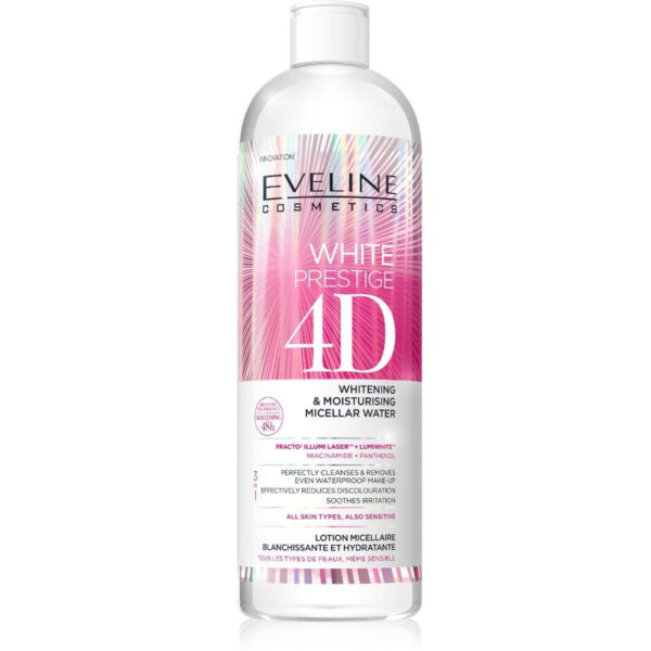 EVELINE White Prestige 4D Wybielający i nawilżający płyn micelarny 500 ml