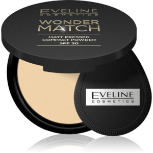 EVELINE Wonder Match Matujący Puder prasowany SPF30 nr 02 8 g