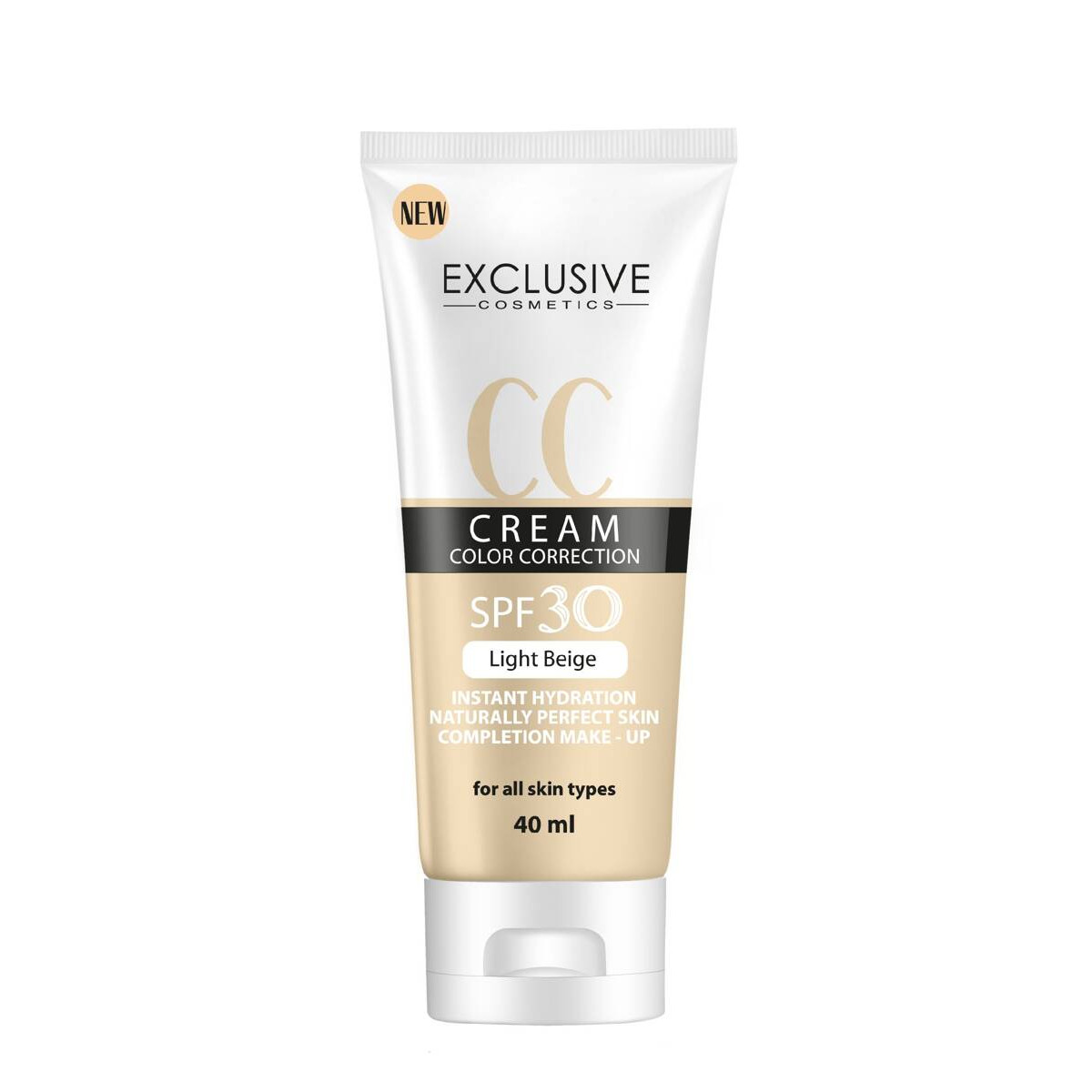 EXCLUSIVE CC Cream Color Correction SPF 30 Light Beige 40 ml
