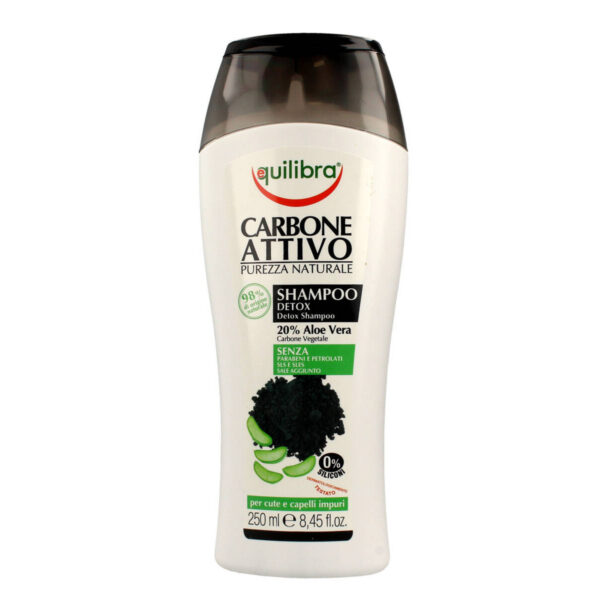 Equilibra Carbone Attivo Szampon do włosów oczyszczający z aktywnym węglem Detox  250ml