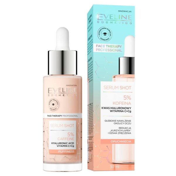 Eveline Face Therapy Professional Serum Shot Kuracja energizująca z 5% kompleksem kofeiny do skóry wokół oczu 30ml