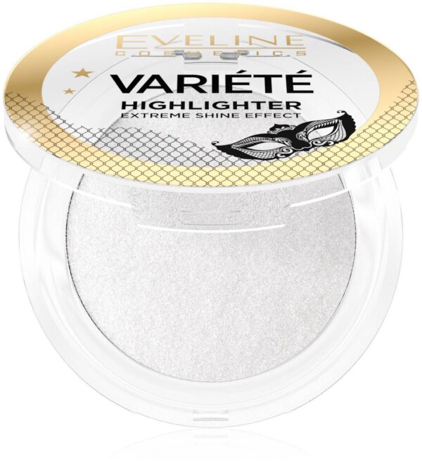 Eveline Variete Rozświetlacz do twarzy prasowany 02 extreme shine effect 5g - obrazek 2