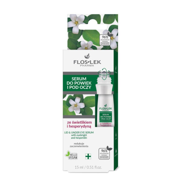 FLOSLEK Oczy Serum do powiek i pod oczy ze świetlikiem i hesperydyną 15 ml