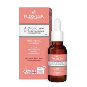 Floslek A+D+E+K Care Olejek witaminowy Skin Booster na dzień i noc – cera dojrzała,osłabiona 30ml