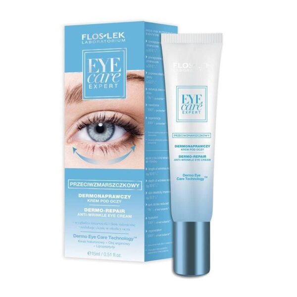 Floslek Eye Care Expert Krem pod oczy przeciwzmarszczkowy  15ml - obrazek 2