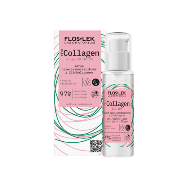 Floslek Fito Collagen Serum przeciwzmarszczkowe z fitokolagenem na dzień i noc 30ml
