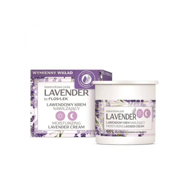 Floslek Lavender Lawendowy Krem nawilżający na dzień i noc  50ml – wymienny wkład
