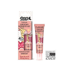 Floslek Lip Care Vege Cukrowy Scrub do ust Nastrojowy Wiśniowy 14g