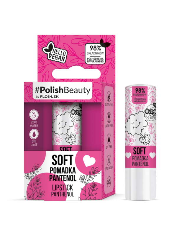 Floslek Lip Care Vege Pomadka ochronna do ust z Pantenolem - Soft