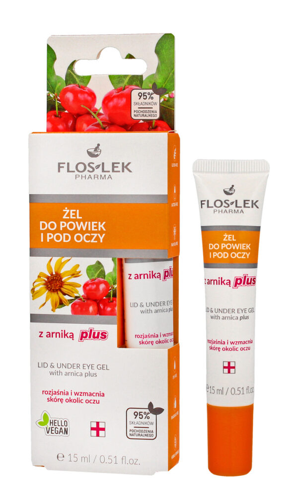 Floslek Pielęgnacja oczu Żel z Arniką Plus do powiek i pod oczy  15ml