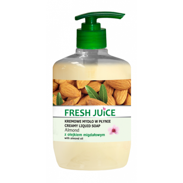 Fresh Juice Kremowe Mydło w płynie Almond z olejkiem migdałowym  460ml