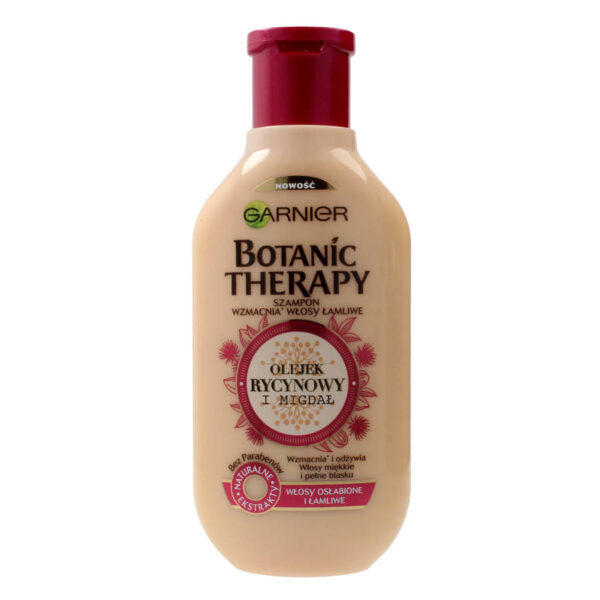 Garnier Botanic Therapy Olejek Rycynowy i Migdał Szampon do włosów osłabionych i łamliwych  400ml