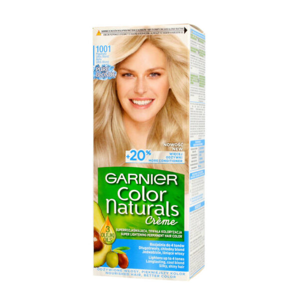Garnier Color Naturals Krem koloryzujący nr 1001 Popielaty Ultra Blond