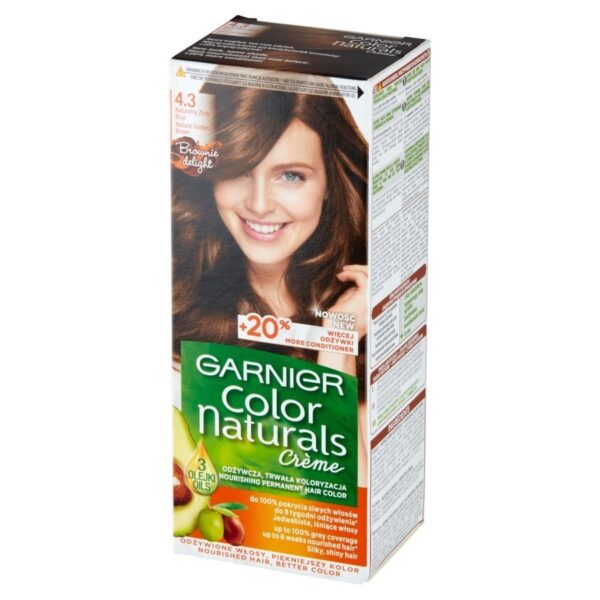 Garnier Color Naturals Krem koloryzujący nr 4.3 Złoty Brąz
