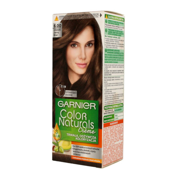 Garnier Color Naturals Krem koloryzujący nr 6.00 Głęboki Jasny Brąz