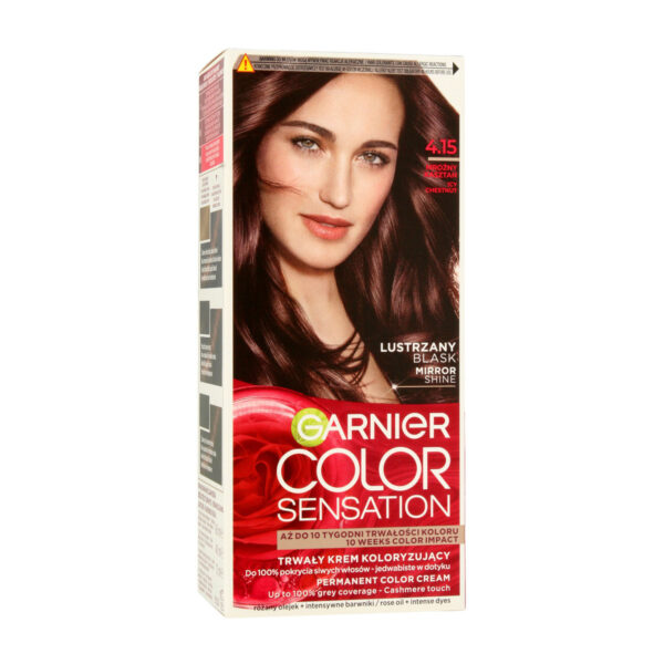 Garnier Color Sensation Krem koloryzujący 4.15 Icy Chestnut- Mroźny kasztan
