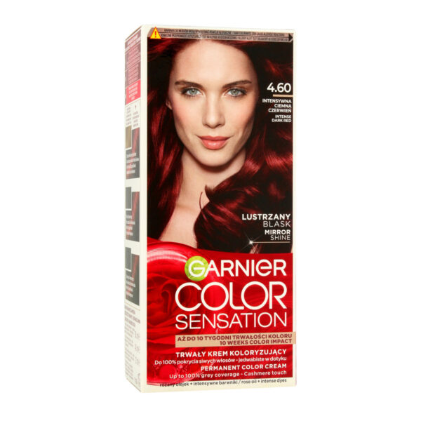 Garnier Color Sensation Krem koloryzujący 4.60 Red Brown- Intensywna ciemna czerwień