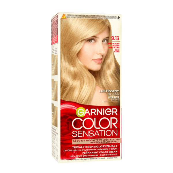 Garnier Color Sensation Krem koloryzujący 9.13 Cristal Blond- Krystaliczny beżowy jasny blond