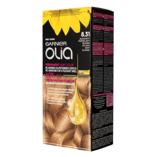 Garnier Olia Farba do włosów nr 8.31 Złocisty Popielaty Blond