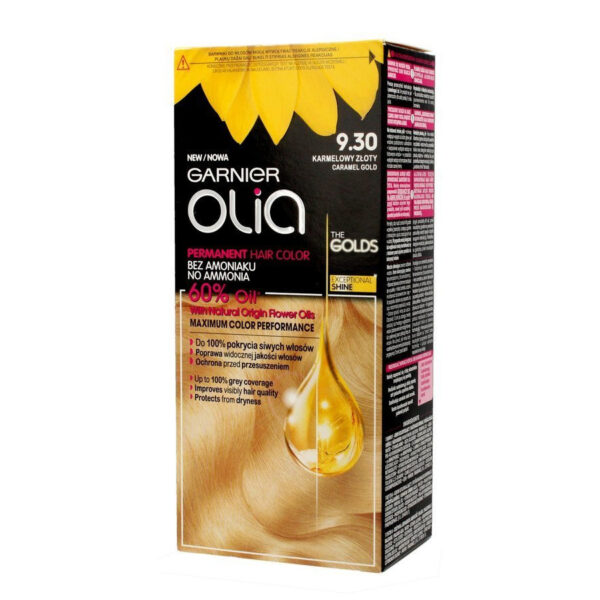 Garnier Olia Farba do włosów nr 9.30 Karmelowy Złoty  1op.