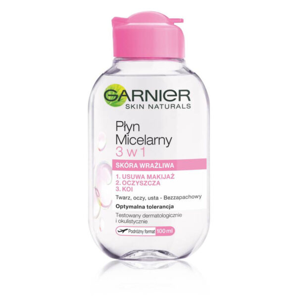 Garnier Skin Naturals Płyn micelarny 3w1 – skóra wrażliwa  100ml