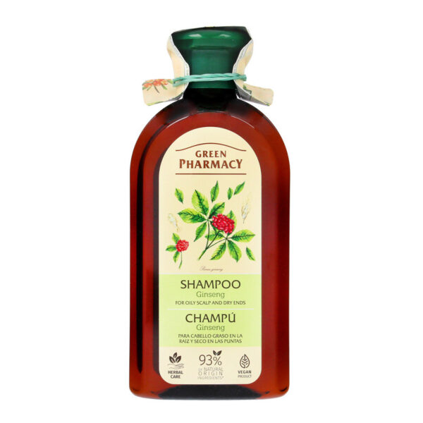 Green Pharmacy Szampon do włosów tłustych u nasady i suchych na końcach – Żeń-szeń 350ml