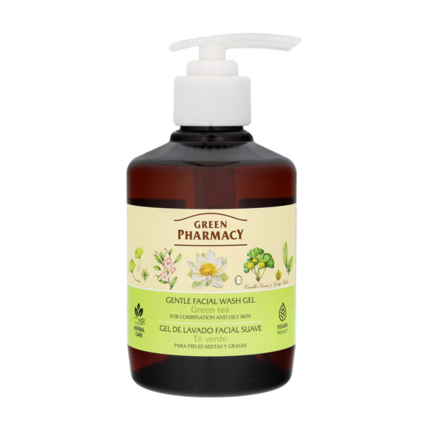 Green Pharmacy Żel do mycia twarzy z Zieloną Herbatą – dla cery mieszanej i tłustej 270ml