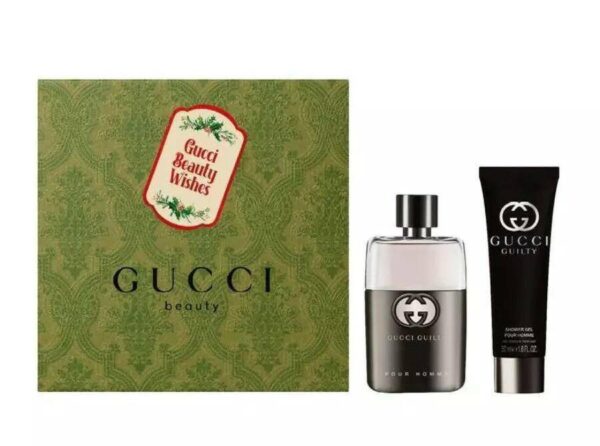 Gucci Guilty Pour Homme zestaw upominkowy dla mężczyzn woda toaletowa + żel pod prysznic