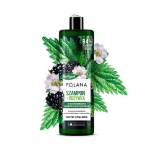HERBAPOL Polana Szampon i odżywka do włosów 2w1 – Jeżyna & Pokrzywa & Mentol  400ml