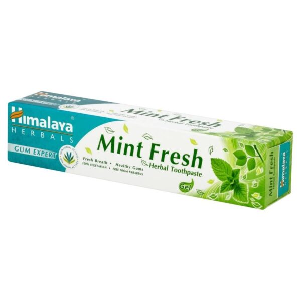 HIMALAYA Herbal Ziołowa Pasta do zębów odświeżająca w żelu Mint Fresh - Gum Expert  75ml - obrazek 2