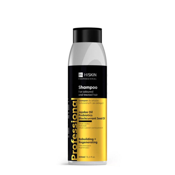 HISKIN Professional Szampon do włosów farbowanych i po zabiegach – odbudowująco-regenerujący 400 ml