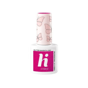 Hi Hybrid Lakier hybrydowy Butterfly #263 Glitter Magenta  5ml
