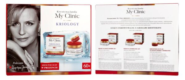 JANDA Zestaw prezentowy My Clinic Kriology 60+ (krem na dzień 50ml + krem na noc 50ml + krem pod oczy 15ml) - obrazek 2