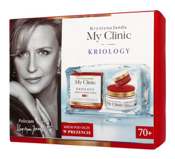 JANDA Zestaw prezentowy My Clinic Kriology 70+ (krem na dzień 50ml + krem na noc 50ml + krem pod oczy 15ml)